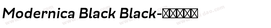 Modernica Black Black字体转换